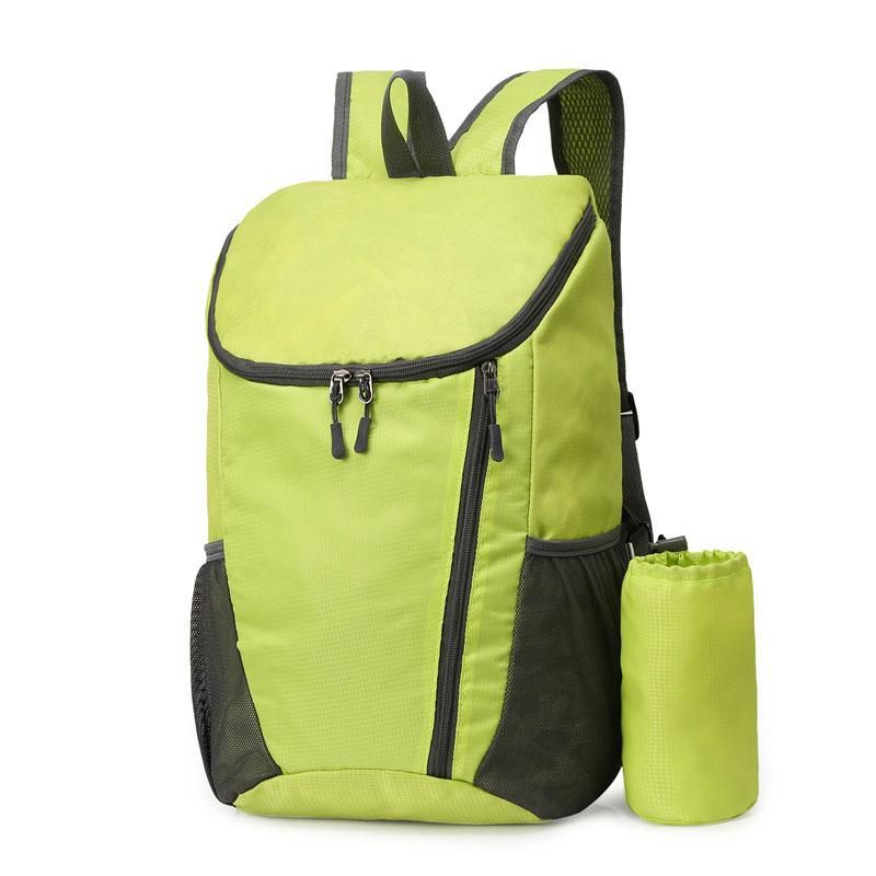 Sports Backpack Foldable Water Resistant Lightweight Bag for Camping Hiking Travel-Green