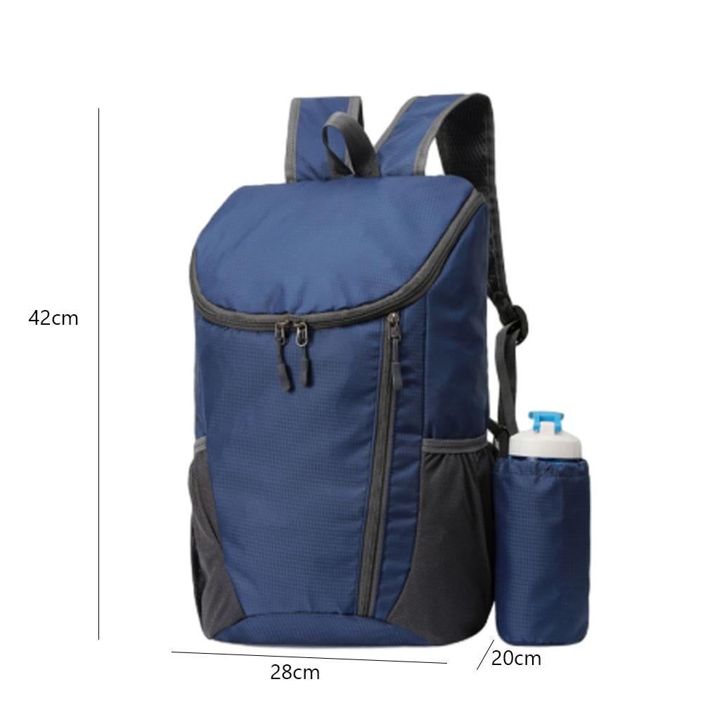 Sports Backpack Foldable Water Resistant Lightweight Bag for Camping Hiking Travel-Green