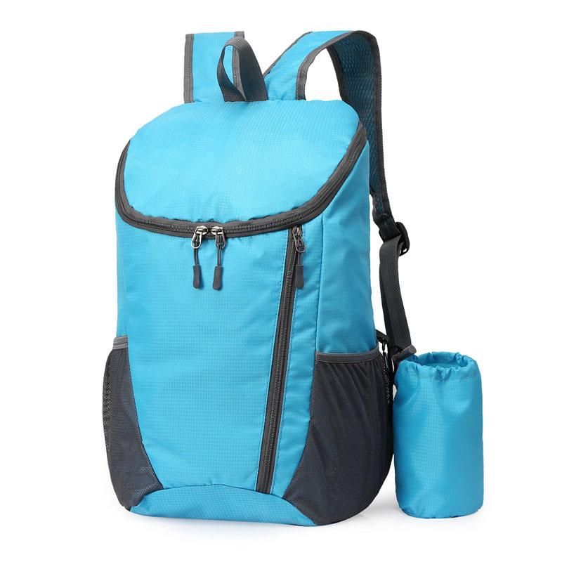 Sports Backpack Foldable Water Resistant Lightweight Bag for Camping Hiking Travel-Green