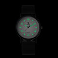Di Jie Korean Style Quartz Watch 40mm Round Dial Luminous PVC Triangle small size White