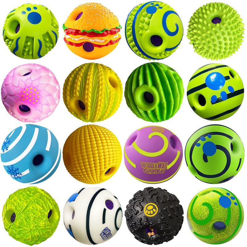 Yinuo Dog Sound Toy Ball PVC Chew Green ball 9CM bbcall sound (opp bag) 3.50 kg-10.00 kg dog