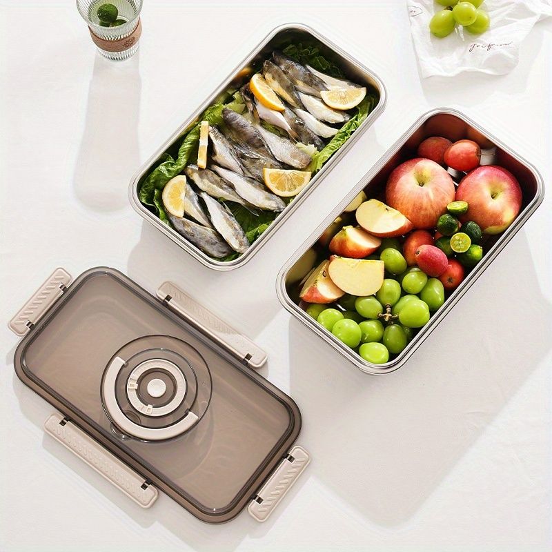 Beige 5800ml food container, vacuum seal container, large capacity food storage, fresh keep container, kitchen storage, meal prep container, vacuum seal food storage, Australian kitchen