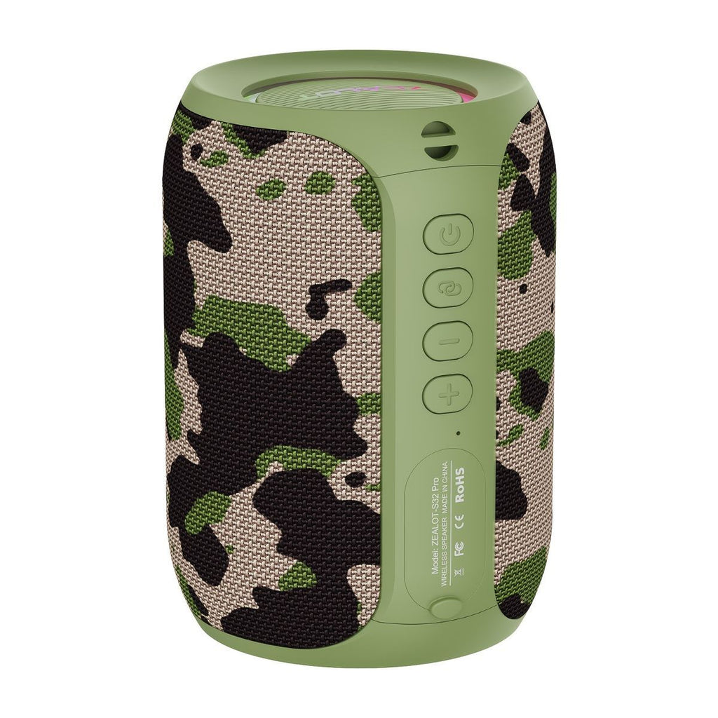 Portable Bluetooth Speaker Compact Speaker High-Quality Sound Long Battery Life - Blue - Size 90-93-128mm