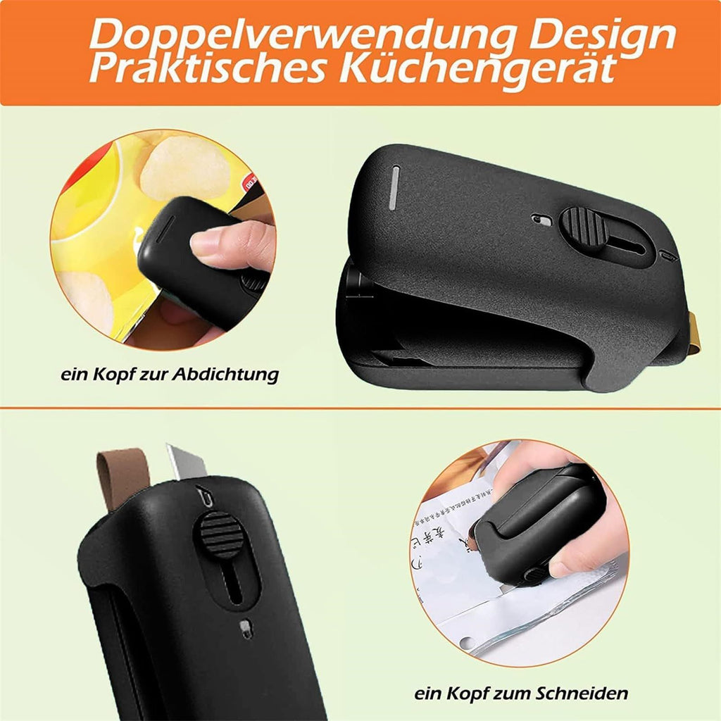 Portable Mini Bags Sealers Mini Heat Sealer Hot Seal Machine Plastic Material for Chip Bags Plastic Bags Snack Bags Plastic