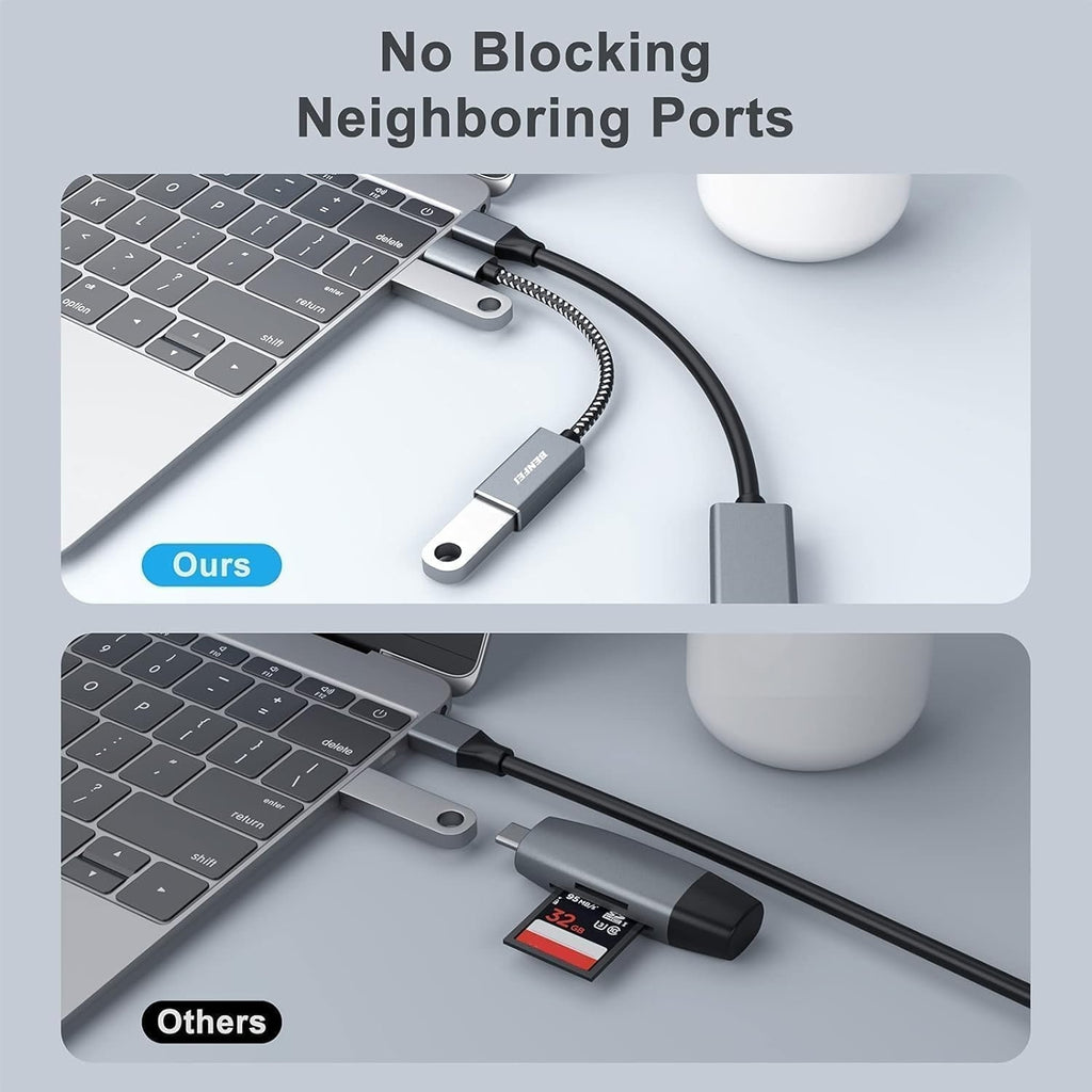 BENFEI 262GY-2P USB 3.0 USB-C to USB-A Adapter (2-pack)