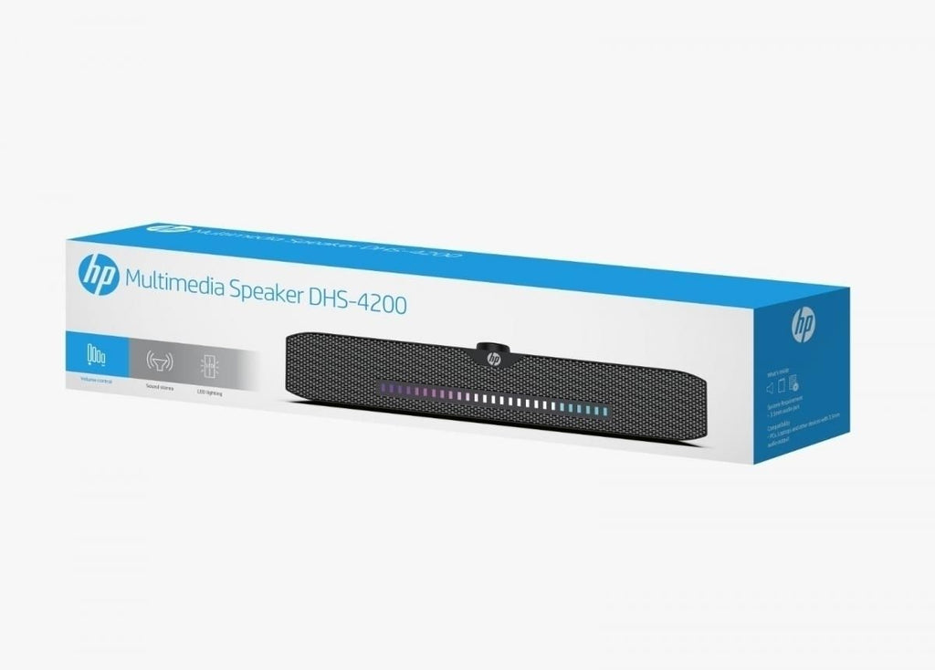 HP DHS-4200 Wired RGB Gaming Surround Soundbar Multimedia Speaker
