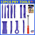 12Pcs Car Trim Removal Tool Auto Hand Tools Pry Bar Dash Panel Door Interior Kit