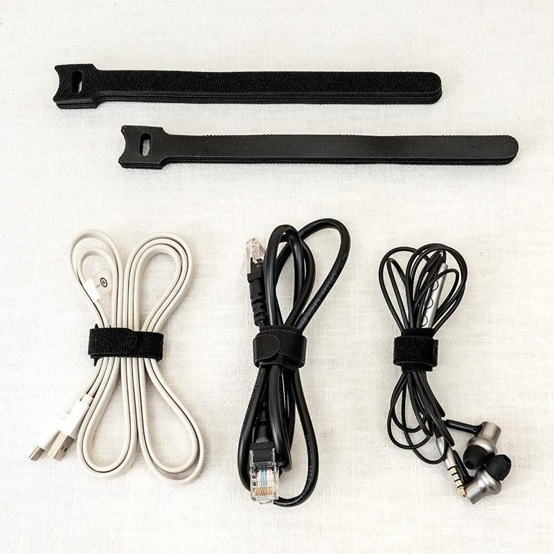 10/20/50PCS Reusable Hook and Loop Cable Ties Nylon Wire Cord Strap Organizer - 250 mm* 20 PCS