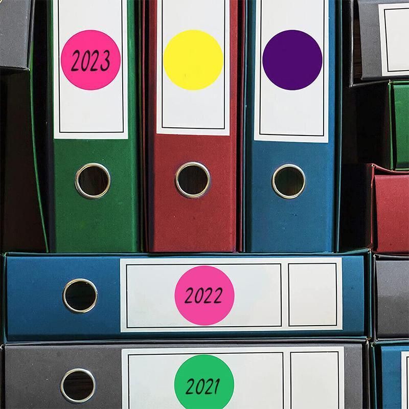 8/13/25/50mm Sticker Dots Adhesive Round Labels Circular Scrapbooking Light Green - 8mm 260 Dots - 5 Sheets