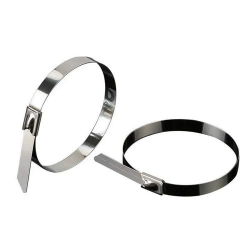 100x Stainless Steel Cable Ties SS304 Marine Grade Zip Strap Locking Wrap 100-800mm - 4.6*200mm