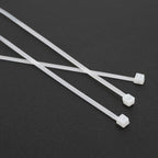 250-1000X Cable Ties Zip Ties Nylon Uv Stabilised Bulk White Clear Cable Tie - 4*150mm 500 PCS