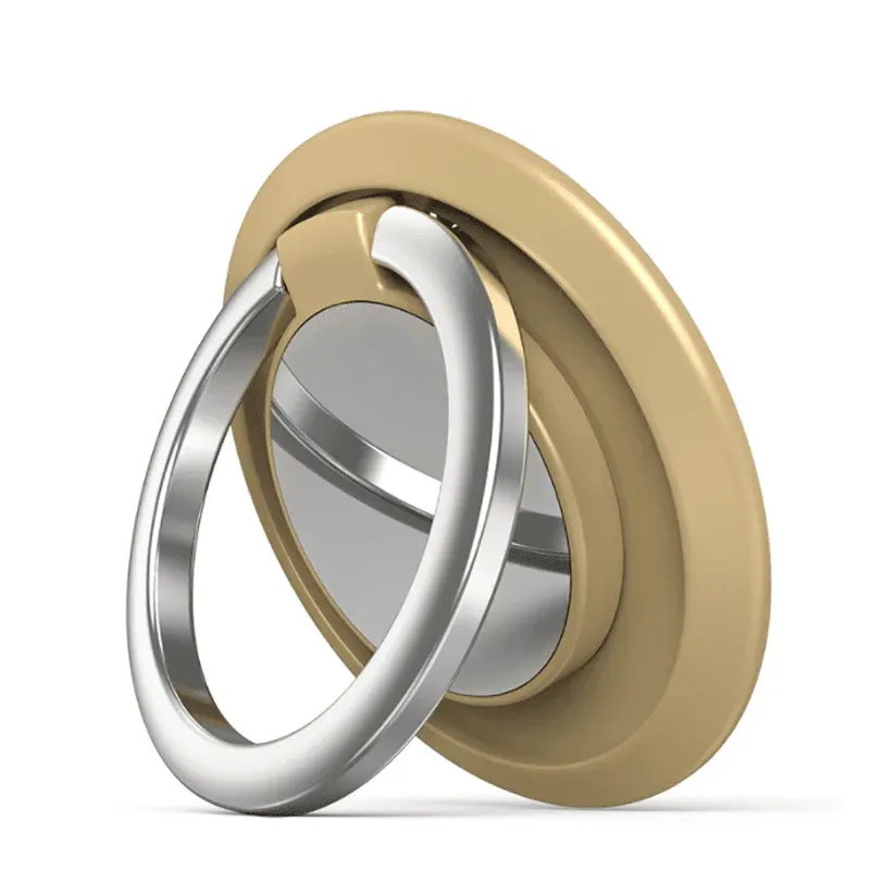 Iring Phone Ring Finger Holder Stand Car Mount Hook For Iphone Ipad Mobile Grip - A3- Gold