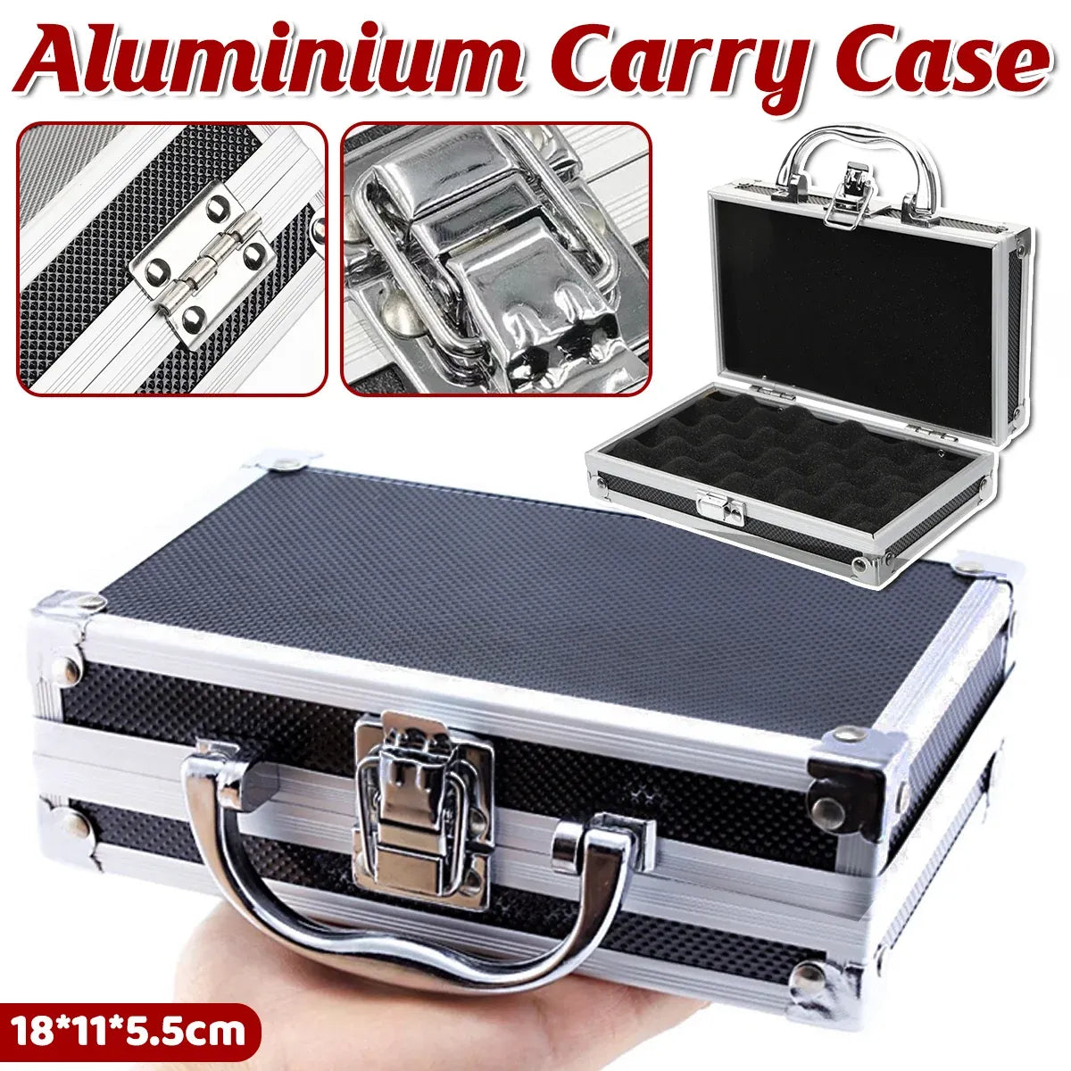 Aluminium Alloy Storage Box for Toys Models and Accessories Portable Organiser Case