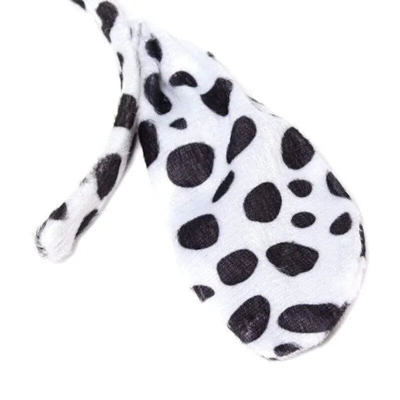Animal Costume Dress Up Set 3 Piece Tail Bowtie Ears for Party Cosplay Outfit - Leopard