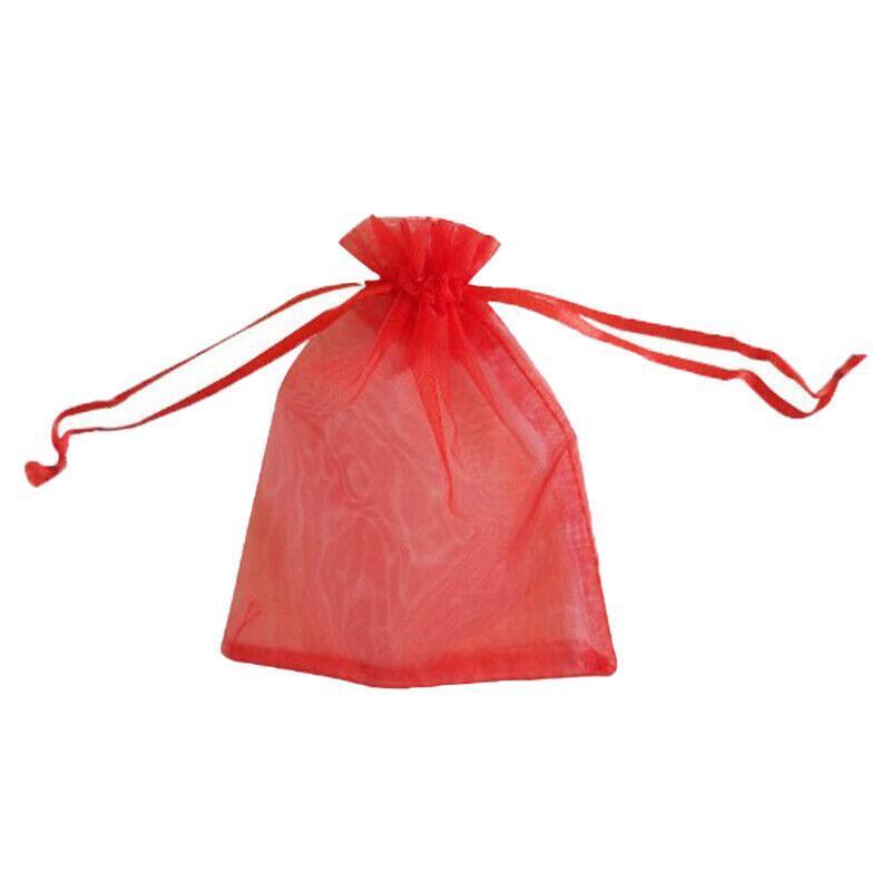 Organza Bag Sheer Bags Jewellery Wedding Candy Packaging Sheer Bags 10*15 cm - Orange