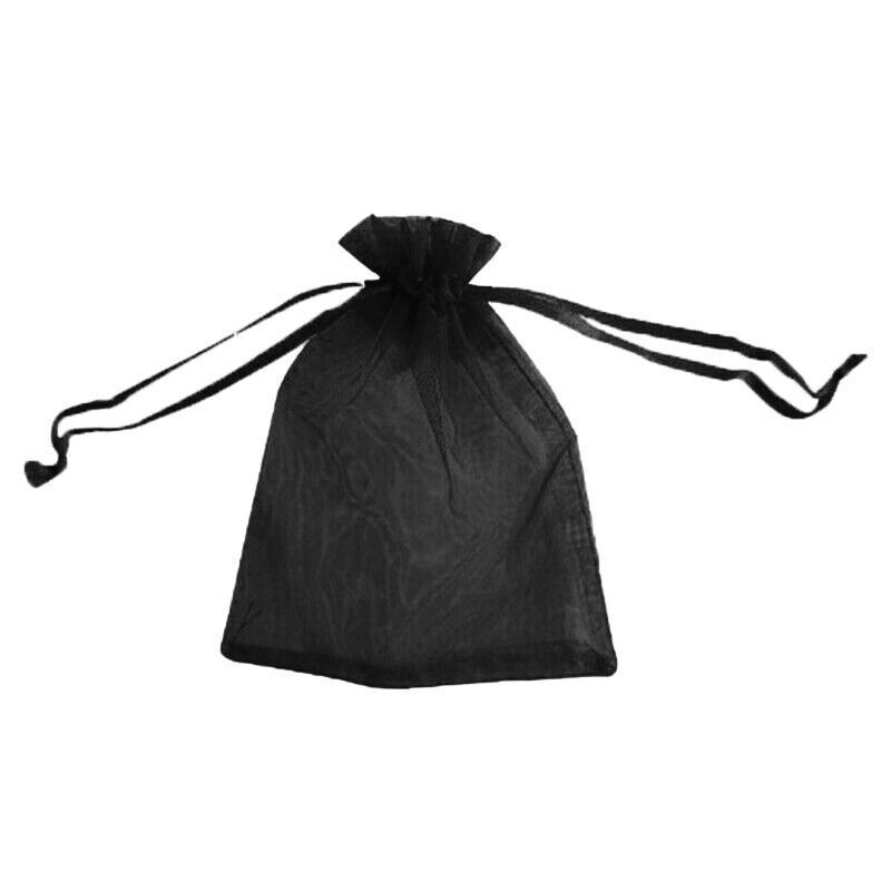 Organza Bag Sheer Bags Jewellery Wedding Candy Packaging Sheer Bags 10*15 cm - Black