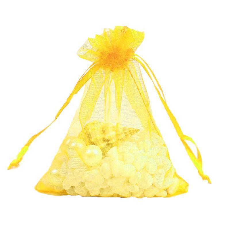 Organza Bag Sheer Bags Jewellery Wedding Candy Packaging Sheer Bags 10*15 cm - Black