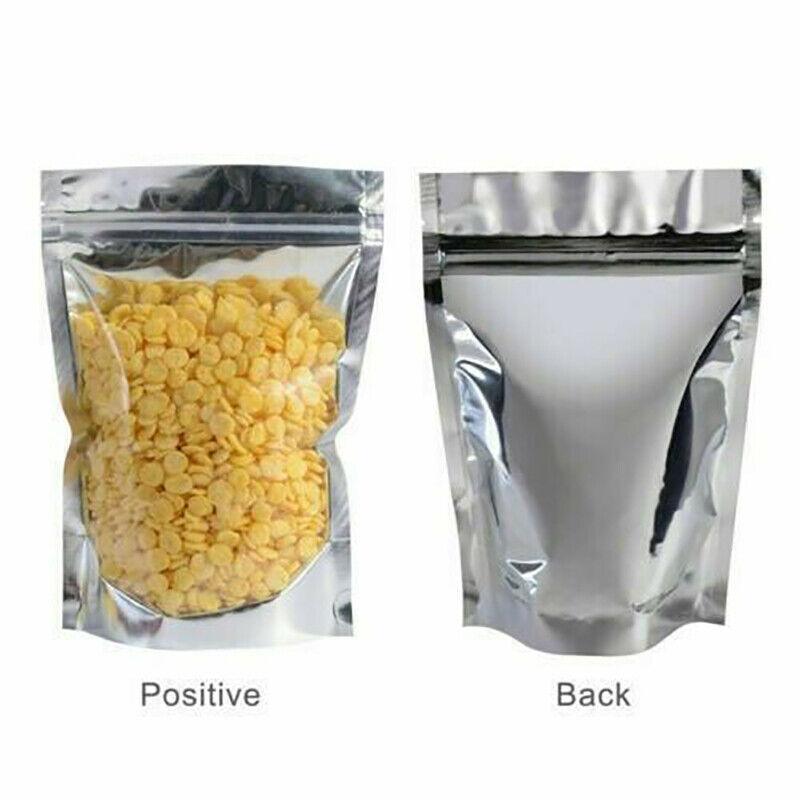 Clear Aluminum Foil Mylar Stand Up Retail Bags Zip Lock Pouches Pouch Packaging - 9*14+3CM-50PCS