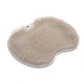 Foot Back Body Scrubber Massager Pad Shower Bath Exfoliating Brush Cleaning Mat - Brown