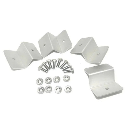 4 Pcs Solar Panel Z-Bracket  Mounting Flat Roof Yacht Rv Mount Aluminum Kit Au