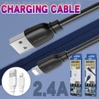 2.4A USB Fast Charger Phone Cable Data Cord For iPhone14 13 12 11Pro Max XR iPad - White