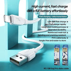 2.4A USB Fast Charger Phone Cable Data Cord For iPhone14 13 12 11Pro Max XR iPad - White