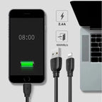 2.4A USB Fast Charger Phone Cable Data Cord For iPhone14 13 12 11Pro Max XR iPad - White
