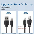 2.4A USB Fast Charger Phone Cable Data Cord For iPhone14 13 12 11Pro Max XR iPad - White