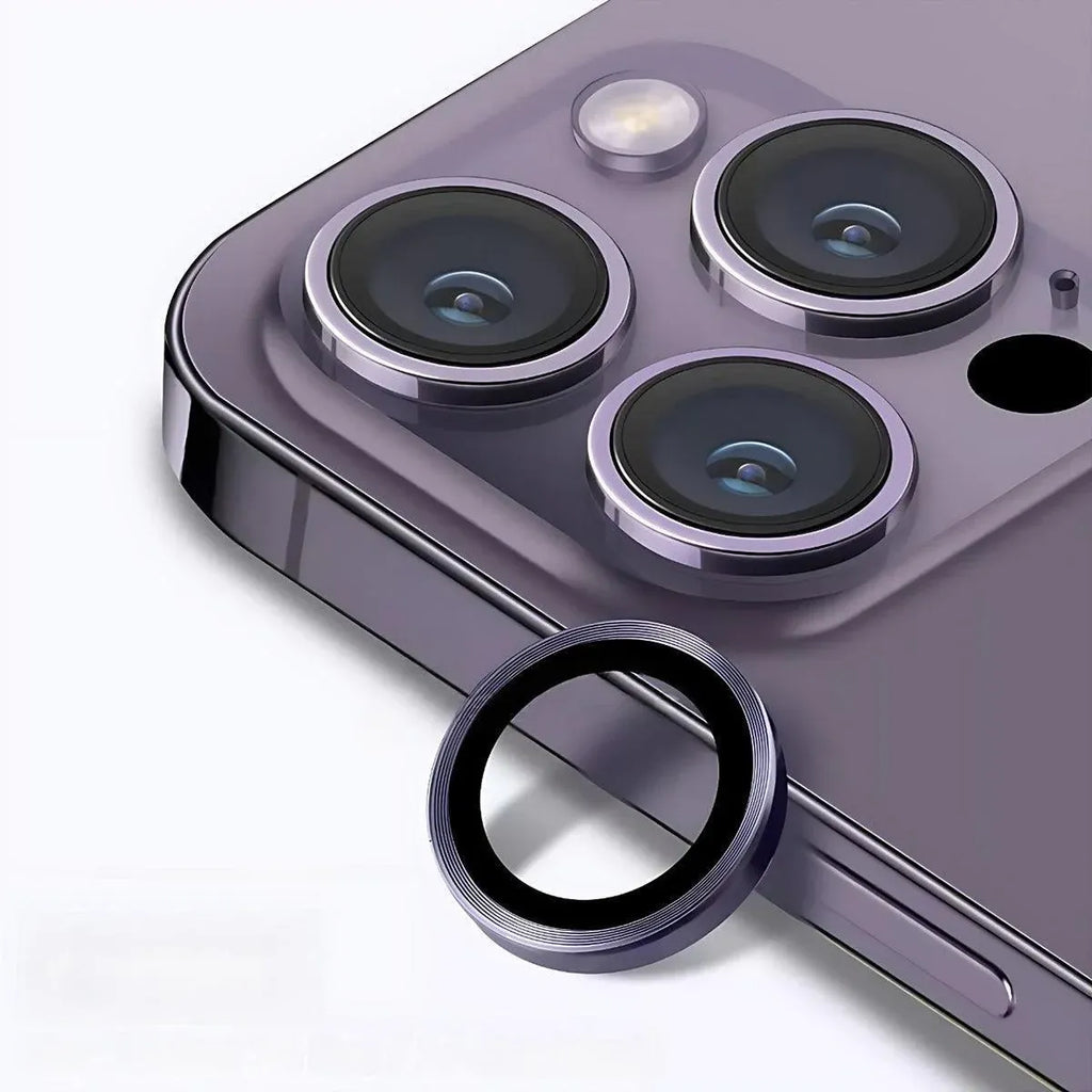 For iPhone 14/14 Plus Metal Camera Lens Glass Screen Protector - Rainbow