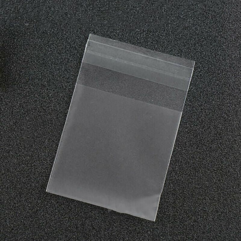 100X Translucent Plastic Candy Packaging Bags Self Adhesive Cookie Biscuit Bags - 14*14
