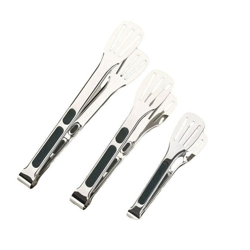 3pcs Stainless Steel Food Holders Kitchen Grill Steak Food Holder Cooking Tools