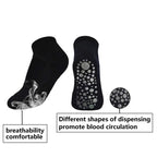 3 Pairs Ladies Sports Cotton Rich Pilates Yoga Non-Slip Grip Socks