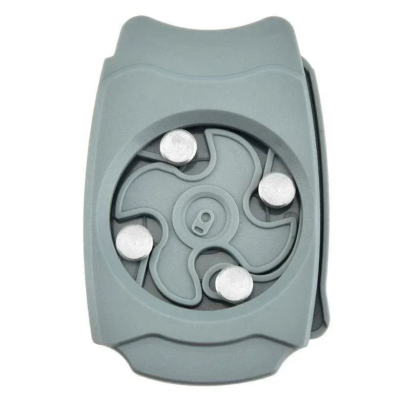 Topless Can Opener Manual Kitchen Tool for Beer Soda and Tin Bottles - Grey