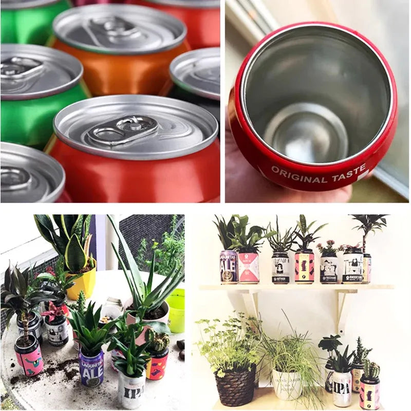 Topless Can Opener Manual Kitchen Tool for Beer Soda and Tin Bottles - Red