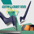 360-Degree Rotating Craft Cutting Tool with Precision Blade for Craft Art - Red