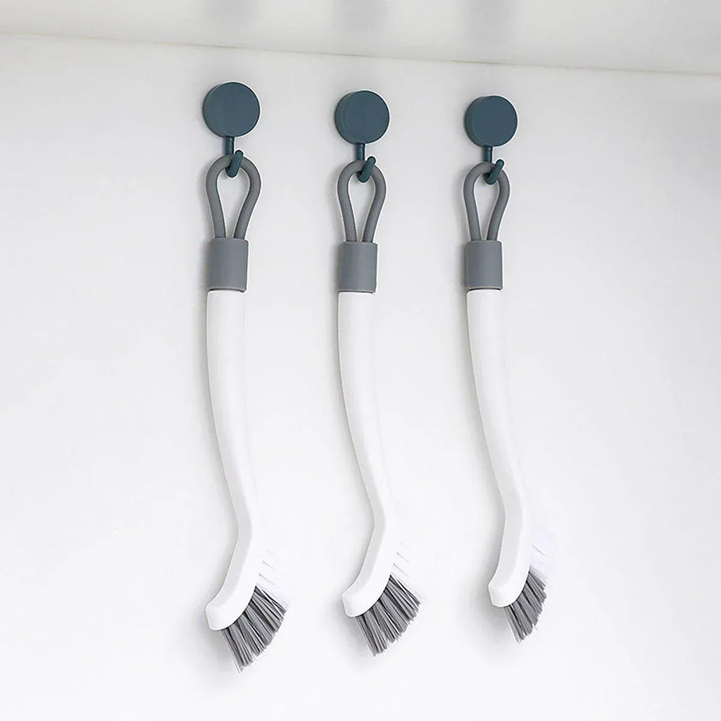 1/2pcs Small Brush for Bathroom Tile Wall Floor Gap Corner Seam Cleaning Tool - 1PC