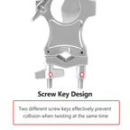 Drum Set Tom Clamp Extension Clip Adjustable Anti-Slip For Drum Kit Expansion