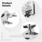 Drum Set Tom Clamp Extension Clip Adjustable Anti-Slip For Drum Kit Expansion