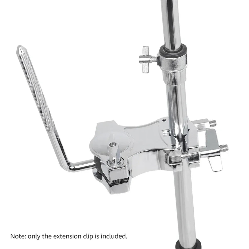 Drum Set Tom Clamp Extension Clip Adjustable Anti-Slip For Drum Kit Expansion
