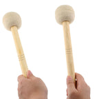 2pcs Felt Drumsticks Gong Mallets Soft Hammer Drum Accessories Percussion Tools