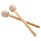 2pcs Felt Drumsticks Gong Mallets Soft Hammer Drum Accessories Percussion Tools