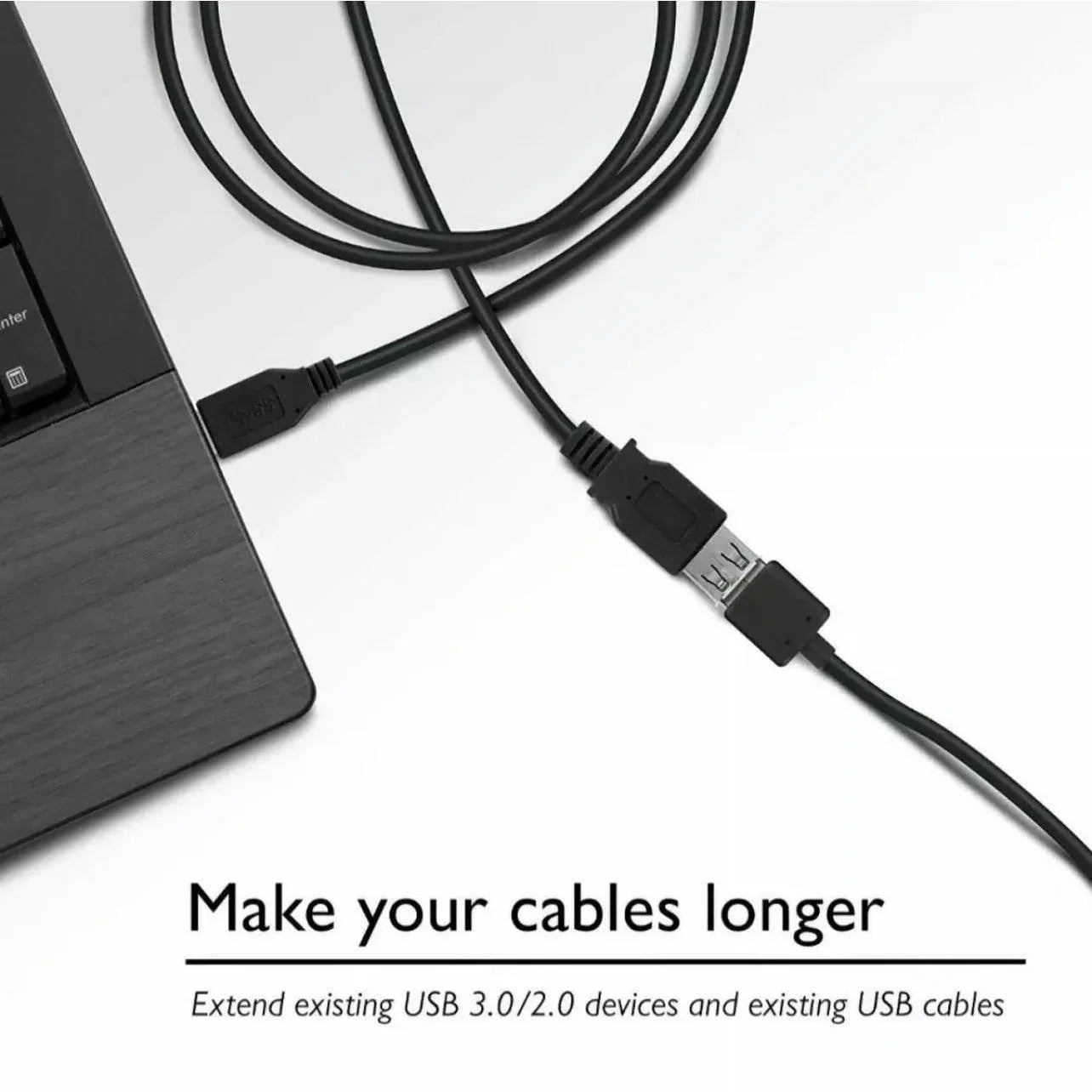 High Speed Usb 2.0 Data Extension Cable Type A Male To Male M-M Connection Cord - 5M