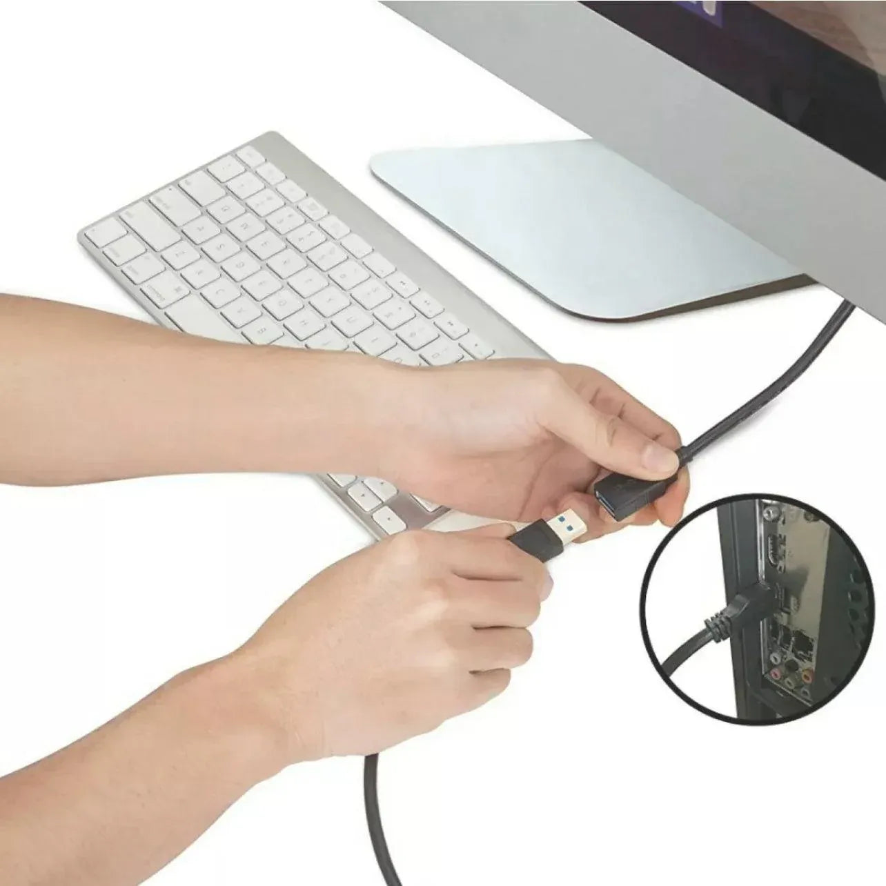 High Speed Usb 2.0 Data Extension Cable Type A Male To Male M-M Connection Cord - 5M