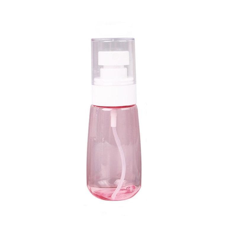 10pcs Portable Travel Emulsion Dispenser Bottle Press Pump Refillable Containers - Pink-30ml