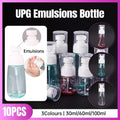 10pcs Portable Travel Emulsion Dispenser Bottle Press Pump Refillable Containers - Clear-30ml