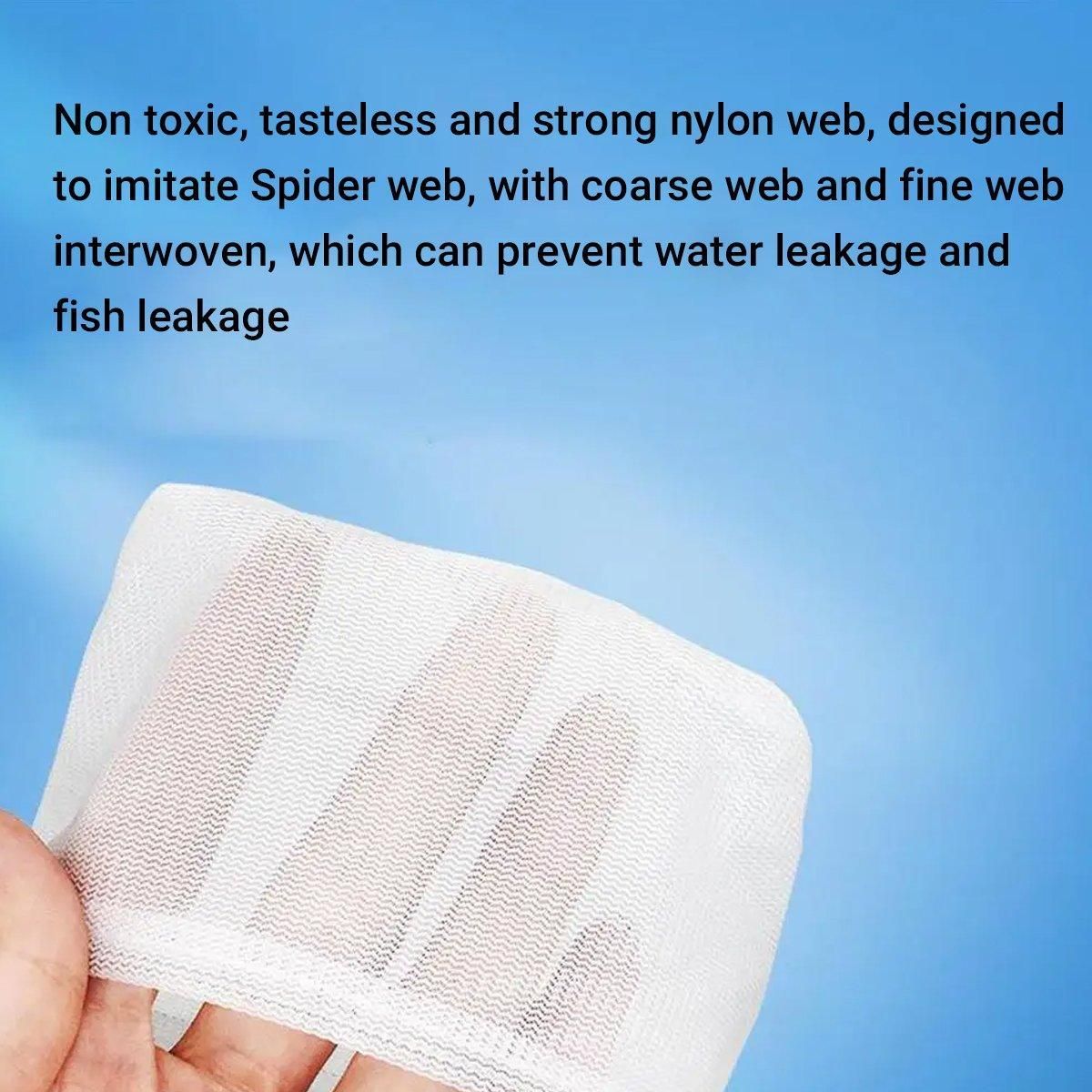 Retractable Fish Net for Fish Tank Pocket Fishing Net with Handle Aquarium Tools - Square-L