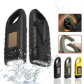 Hand Crank Solar Powered Rechargeable Led Camping Emergency Flashlight - Black