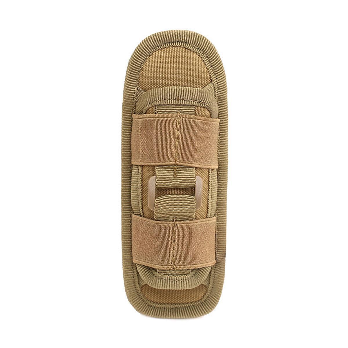 Portable Outdoor Military Flashlight Bag Pouch Tactical Case Holster Belt Holder - Green