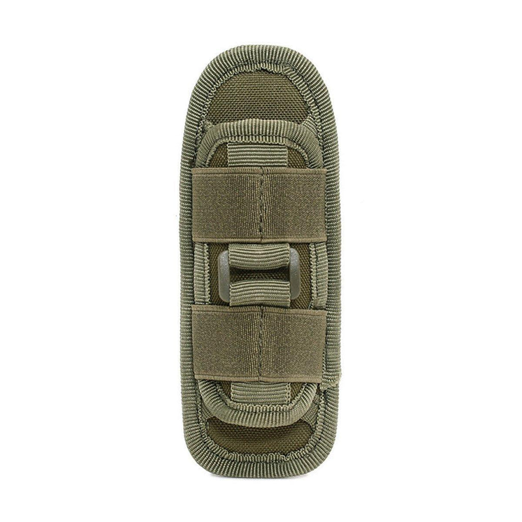 Portable Outdoor Military Flashlight Bag Pouch Tactical Case Holster Belt Holder - Green