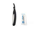 Old Shaver Razor Eyebrow Knife Folding Manual Shaver Holder Home Salon Tool Au - Black+10PCS Blades